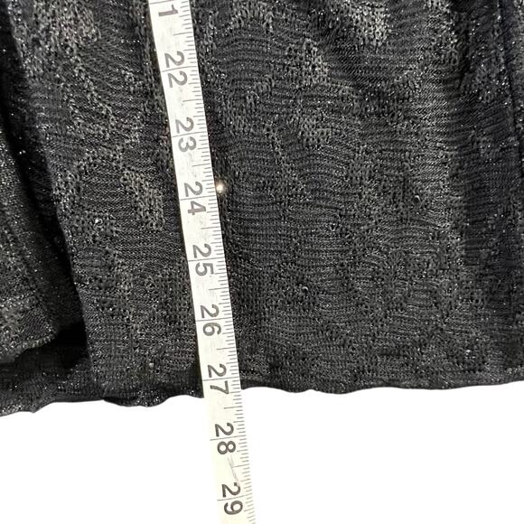 St John Evening Cardigan 2 Black Sparkly Metallic Sweater Quiet Luxury Vintage - Picture 10 of 16